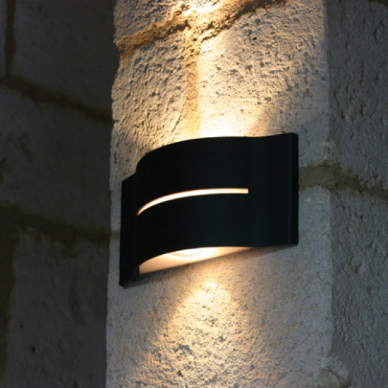 Outdoor wall lighting up and down
