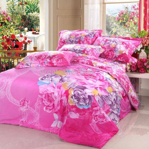 Rainbow floral bedding