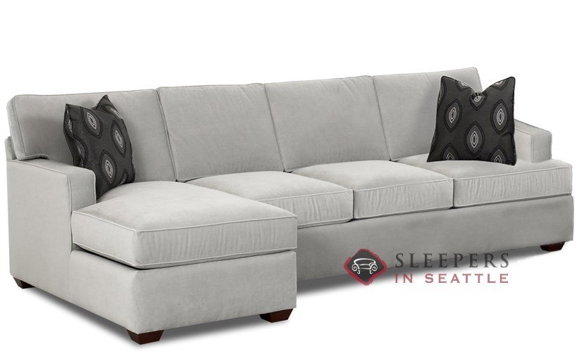 Sectional sleeper sofa with chaise