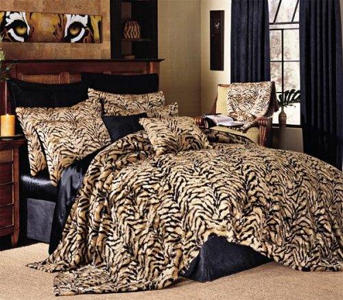 Tiger print bedroom design
