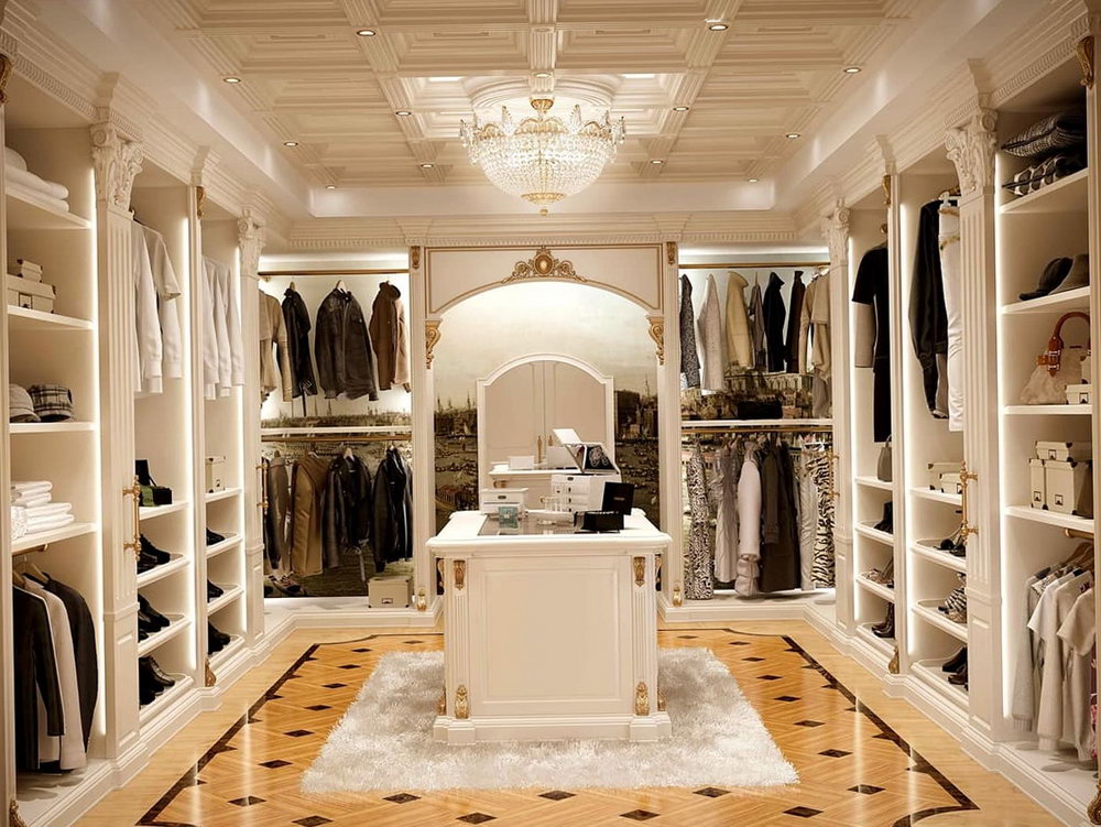 Walk in closet luxury design