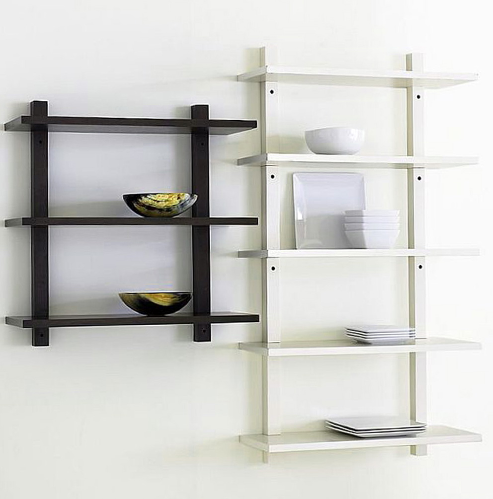 Wall mounted shelves for kitchen