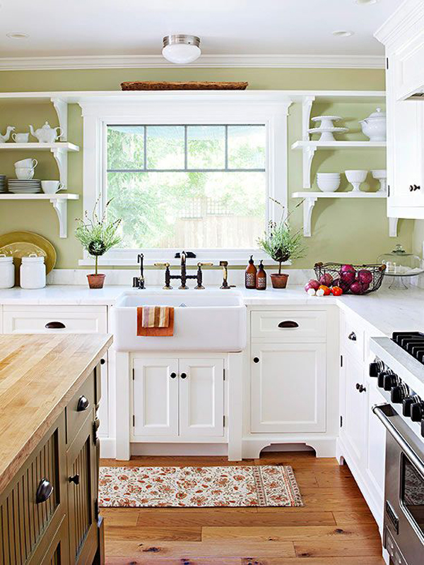 White country kitchen designs