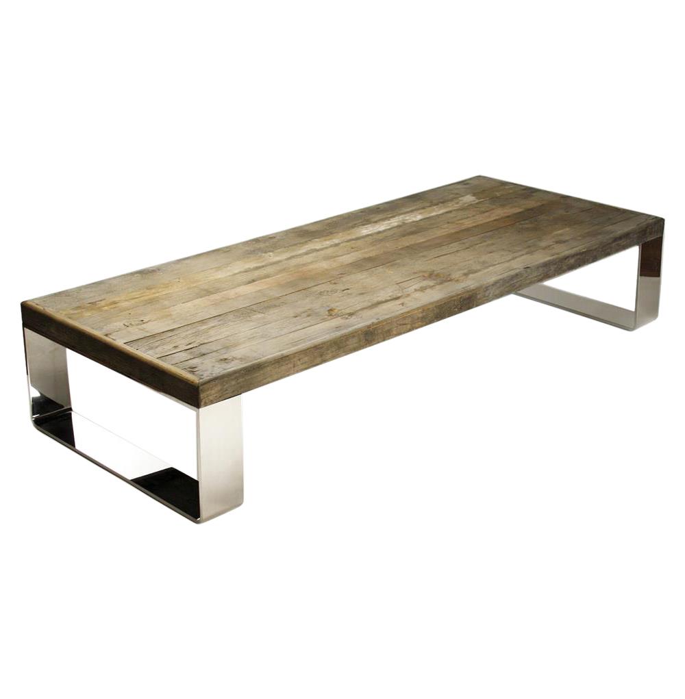 Wood coffee table contemporary