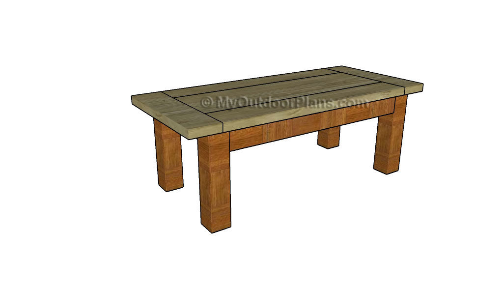 Wooden coffee table plans free