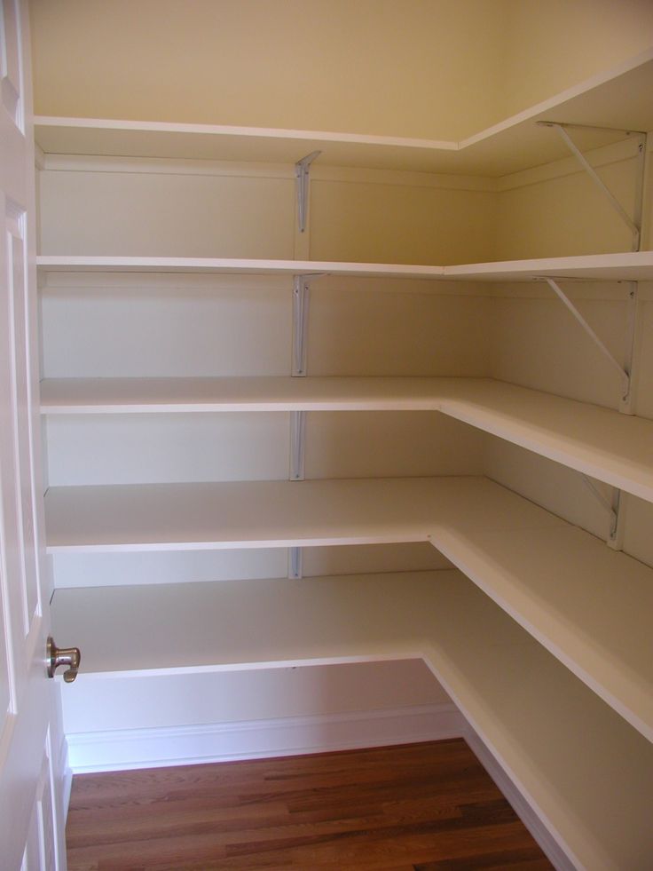 Wooden pantry shelving systems