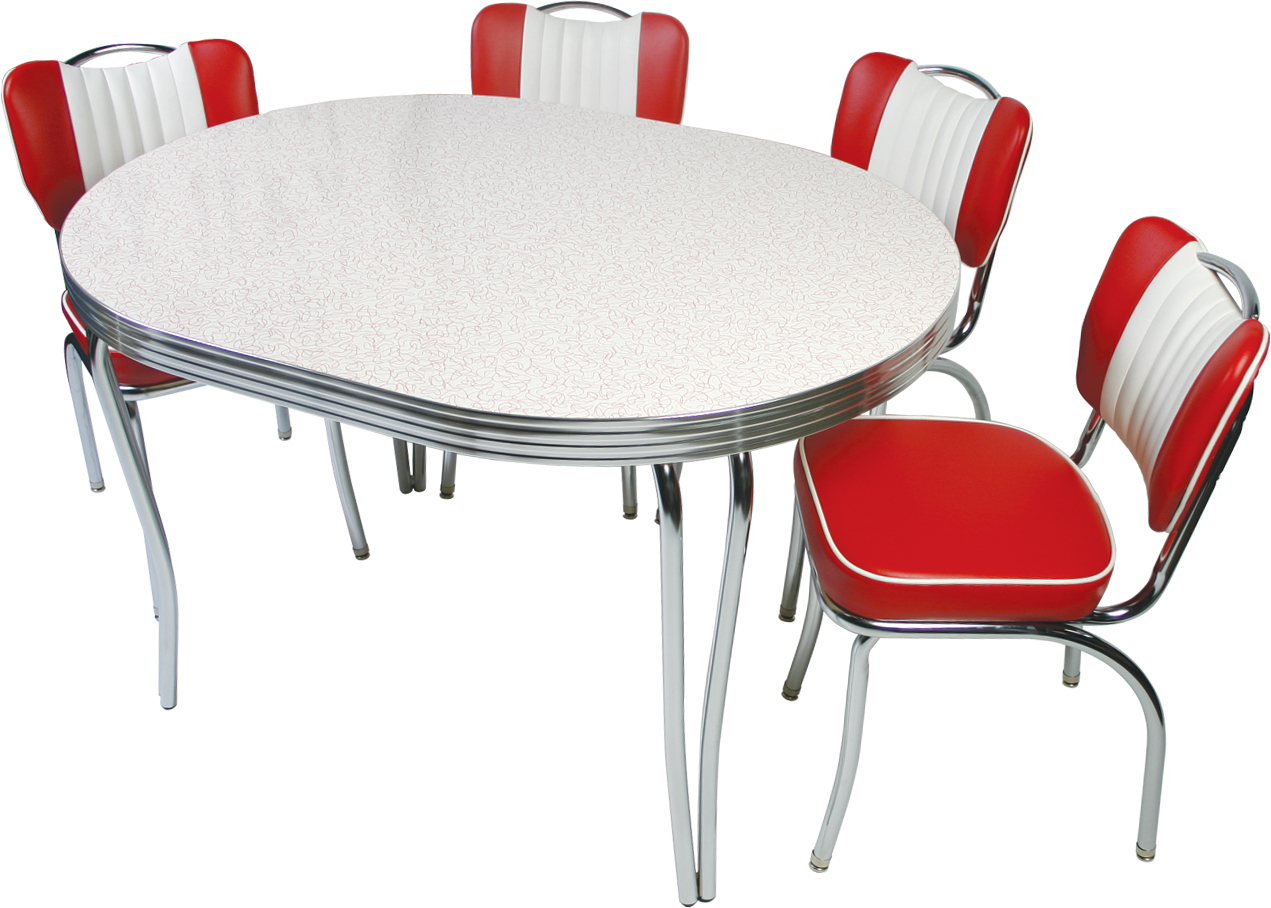 1950ﾒs retro kitchen table chairs photo - 5
