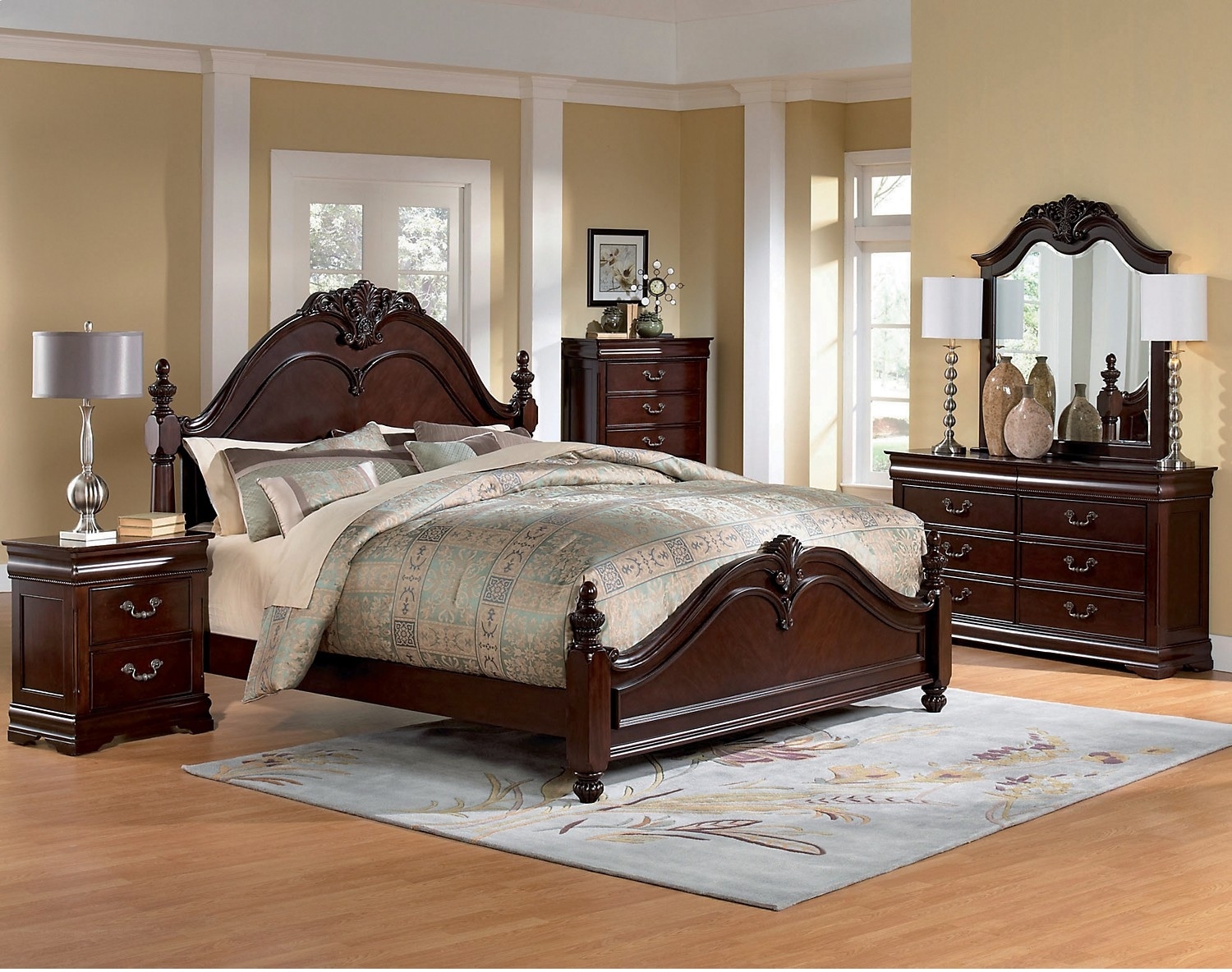 7 piece king bedroom furniture sets photo - 3