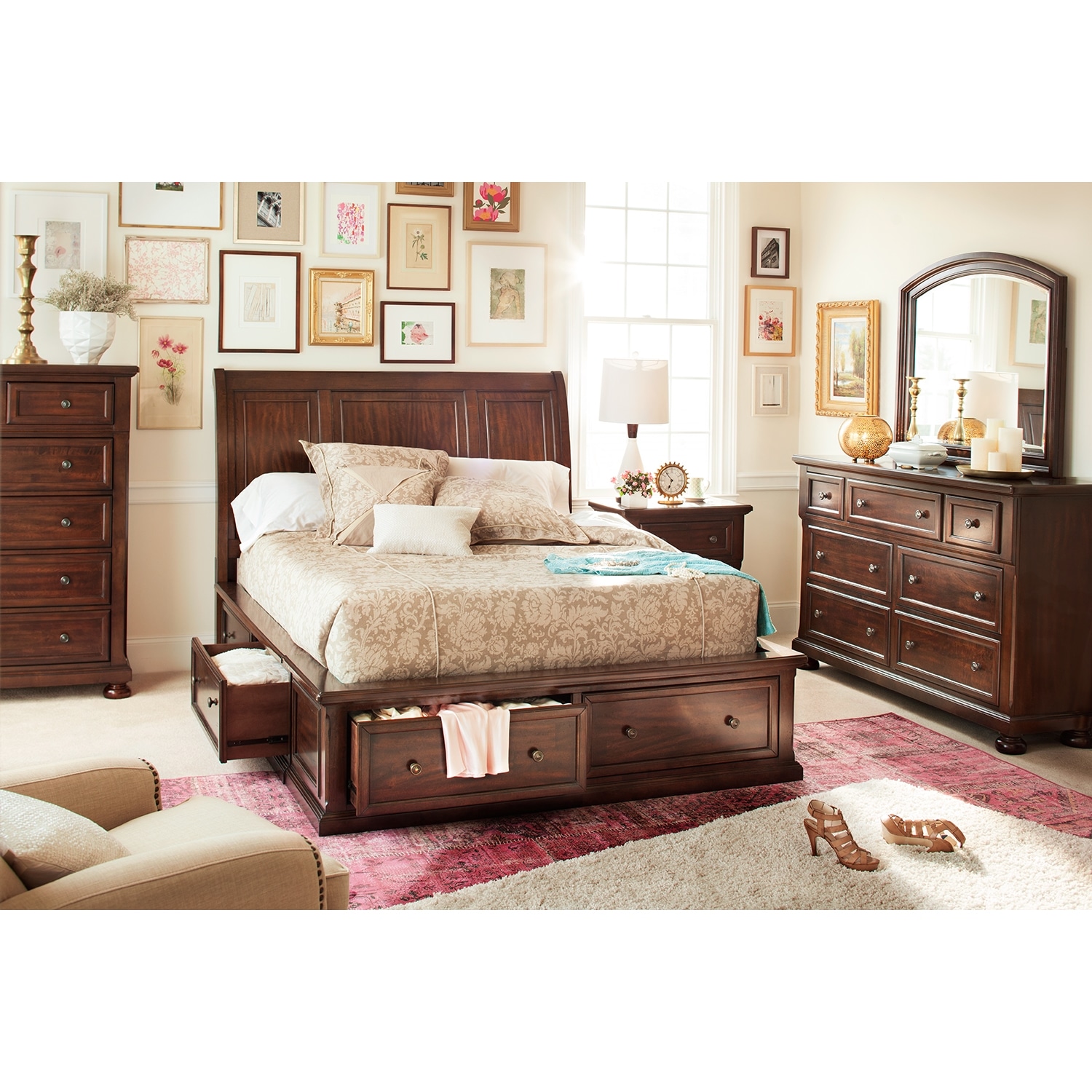 7 piece king bedroom furniture sets photo - 6