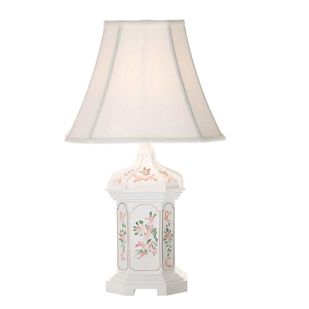 Charming White Flower Table Lamp Design photo - 2