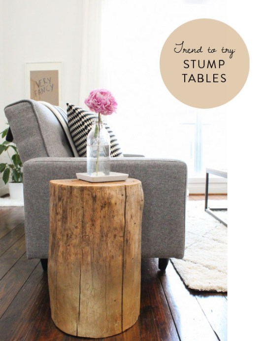 Lovely Tree Stump End Tables Chairs photo - 4
