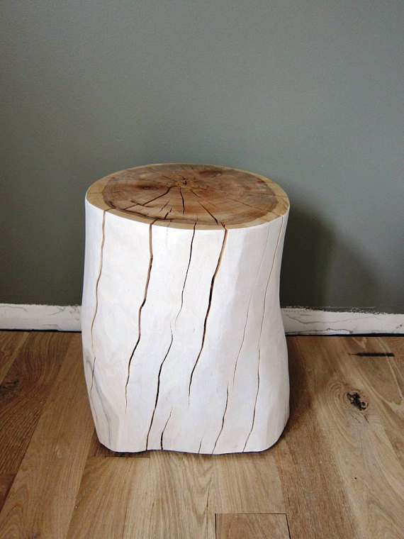 Lovely Tree Stump End Tables Chairs photo - 6