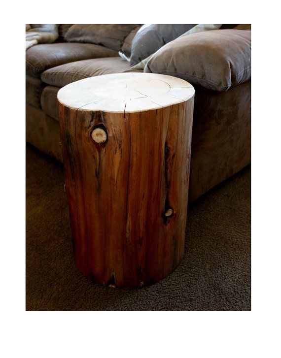 Lovely Tree Stump End Tables Chairs photo - 8