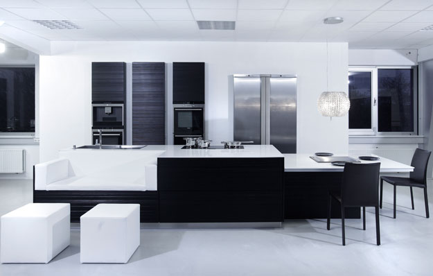 Modern Black and White Kitchen photo - 6
