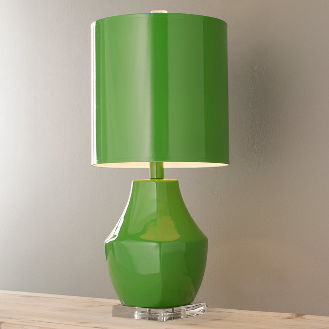 Modern Green Colored Table Lamp Design photo - 6