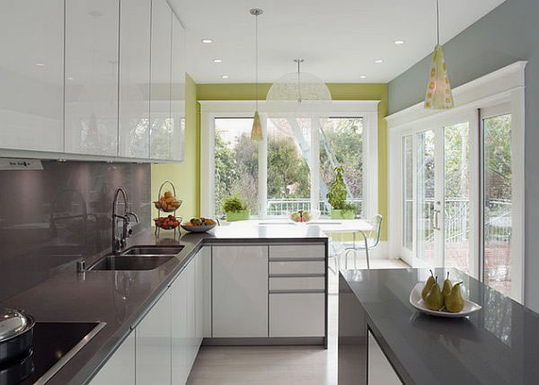 Modern Kitchen with Green Accent photo - 3