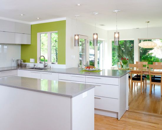Modern Kitchen with Green Accent photo - 4