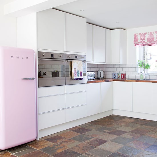 Pink and White Kitchen photo - 3