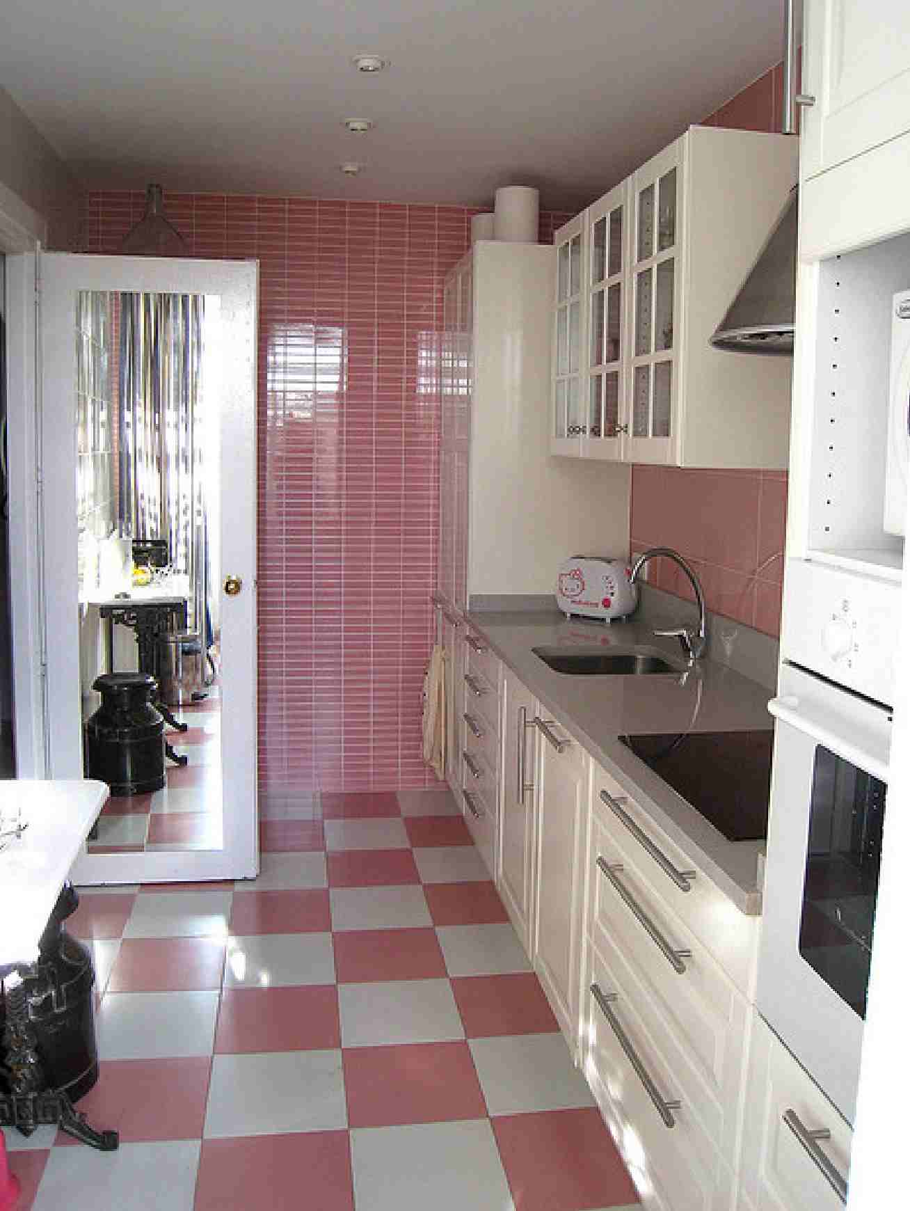 Pink and White Kitchen photo - 7