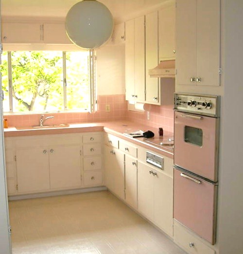 Pink and White Kitchen photo - 9