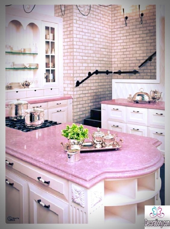 Pink girly kitchen wallpaper photo - 10