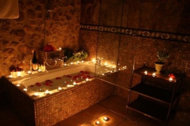 Roman Bath with Candlelight photo - 4