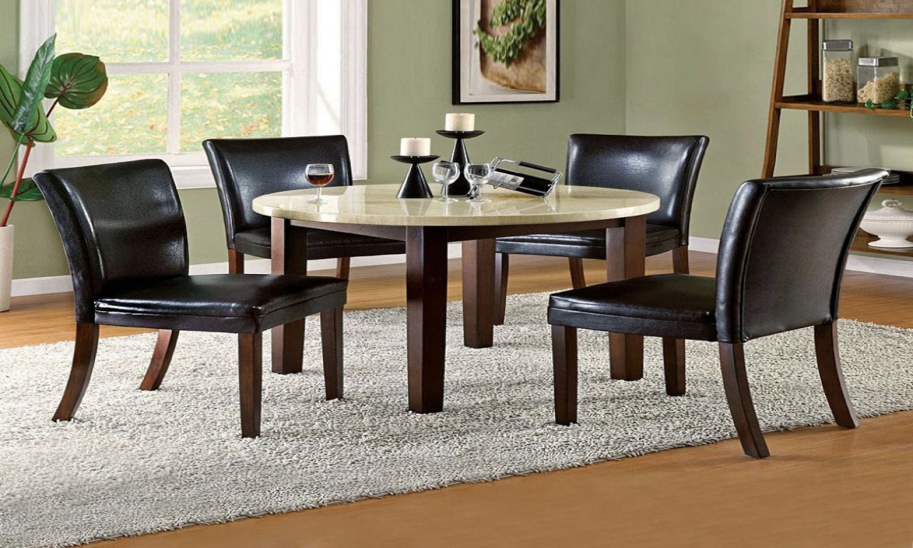 Small Circle Dining Room Table photo - 3