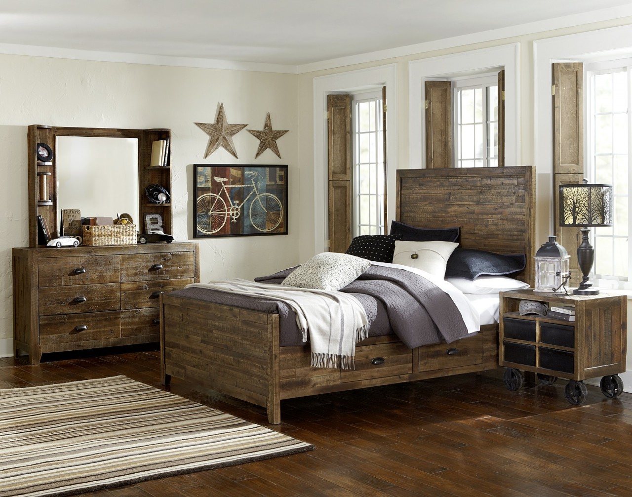 White and Wood Bedroom photo - 9