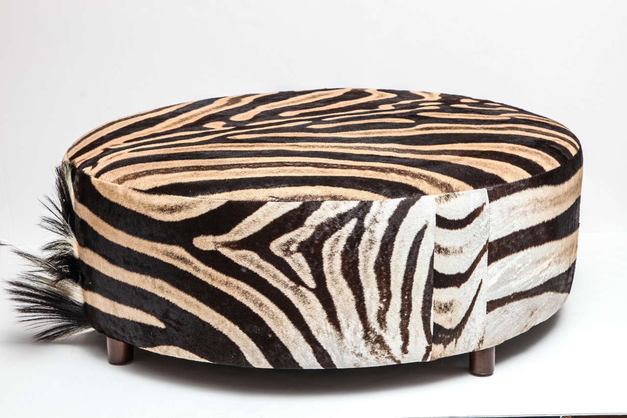 Zebra Chairs and Ottoman Center Table photo - 1