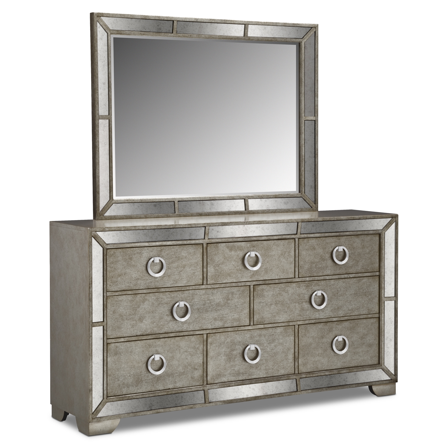 affordable mirrored bedroom furniture photo - 3