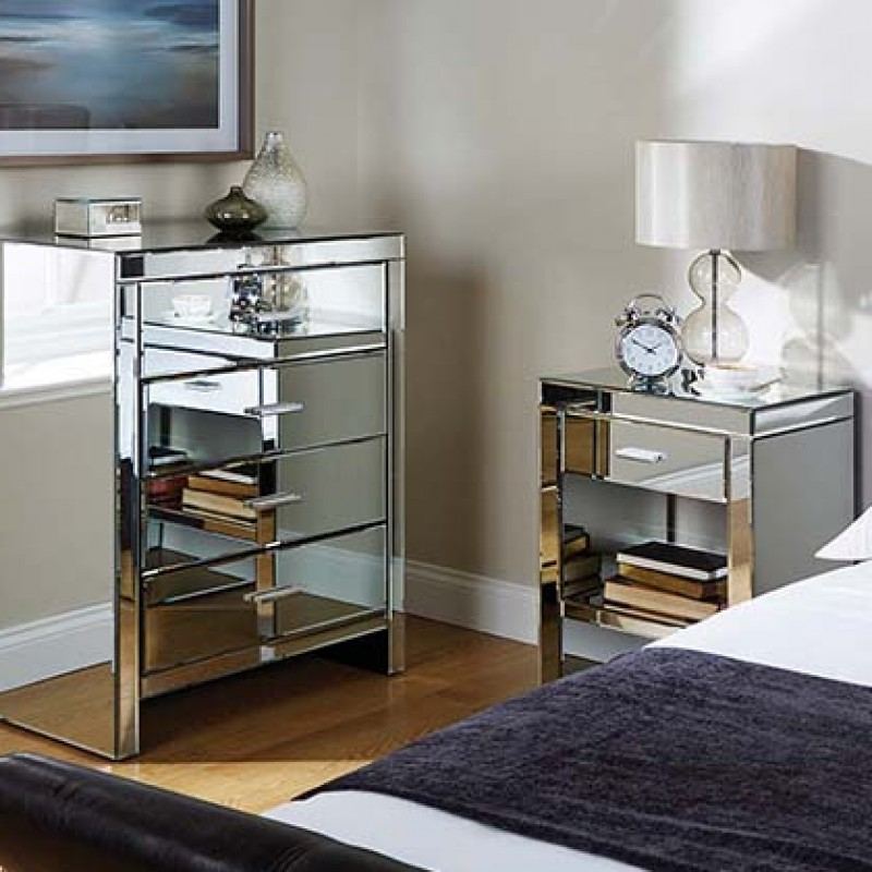 affordable mirrored bedroom furniture photo - 5