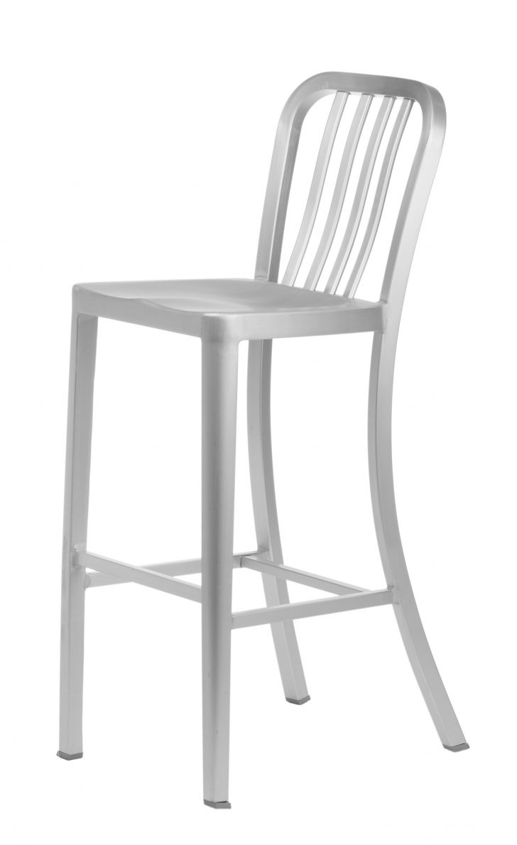 aluminum bar stools with backs photo - 10