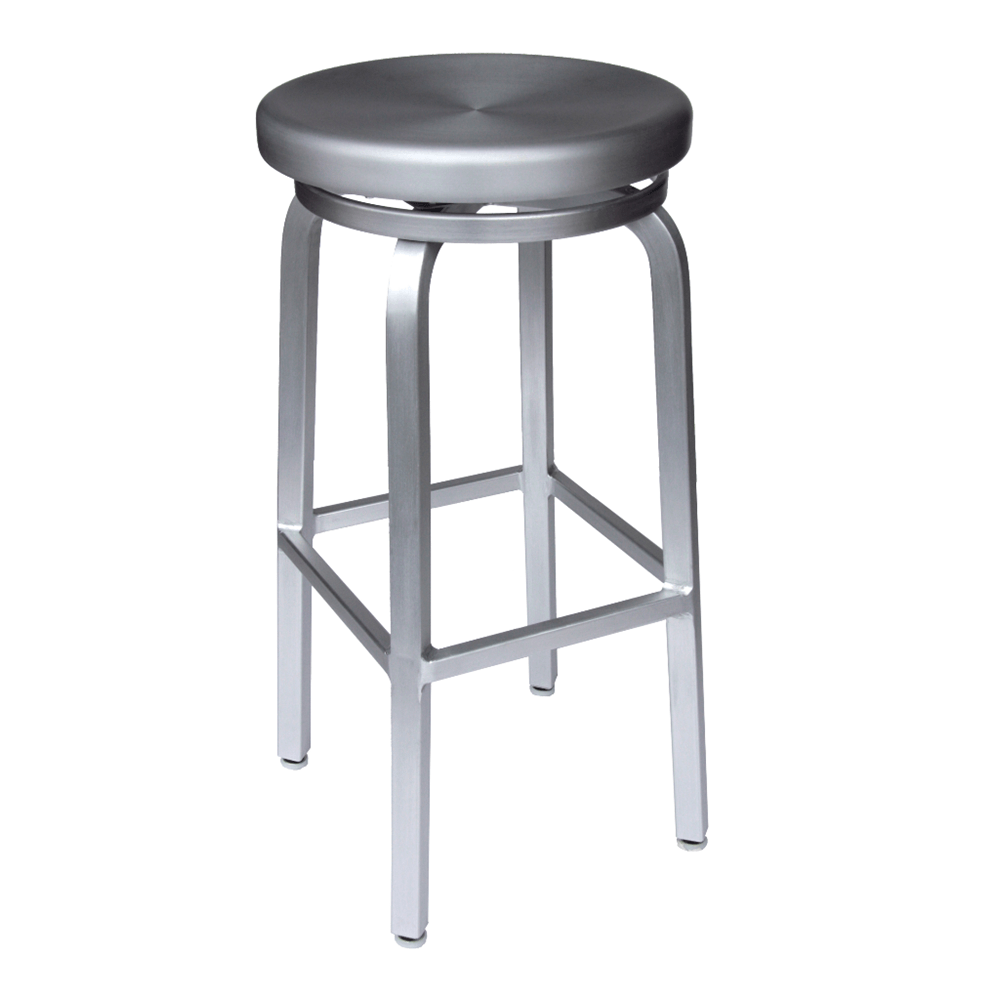 aluminum bar stools with backs photo - 6