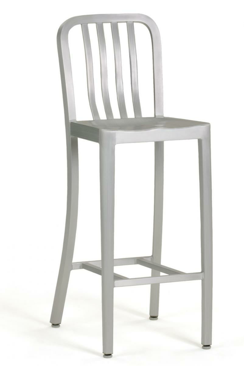 aluminum bar stools with backs photo - 7