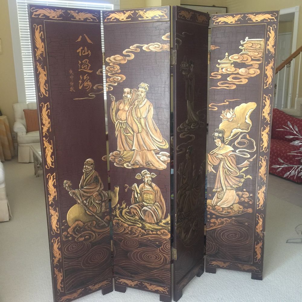 antique chinese screens room dividers photo - 3