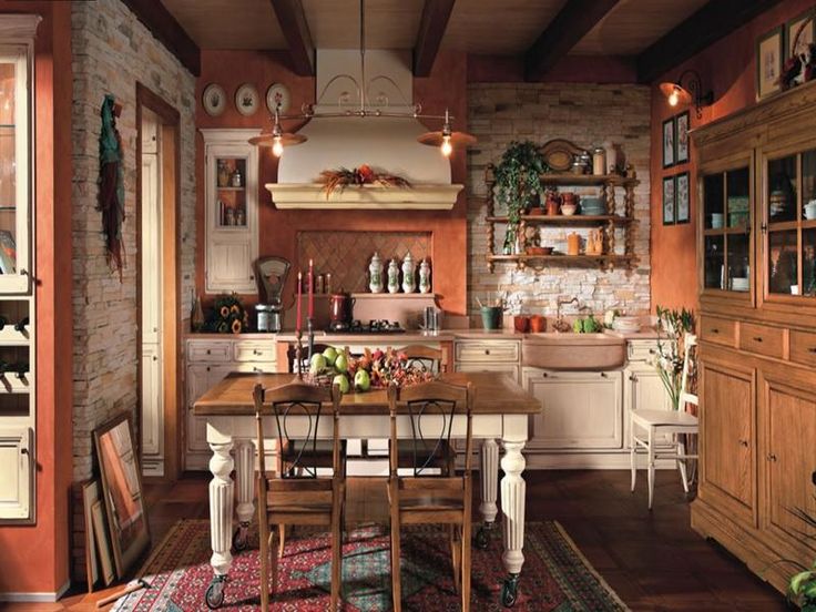 antique country kitchen designs photo - 1