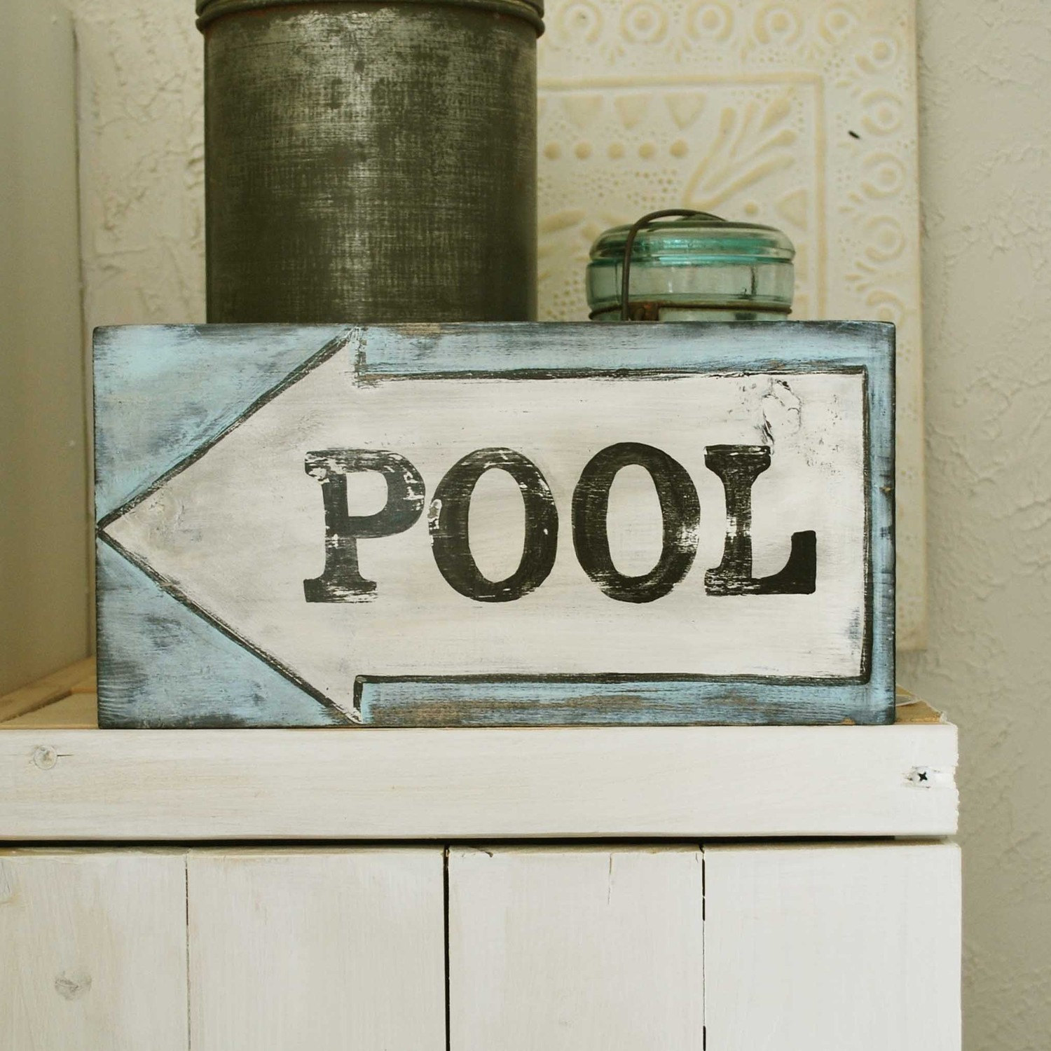 antique swimming pool signs photo - 1