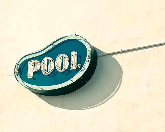 antique swimming pool signs photo - 6