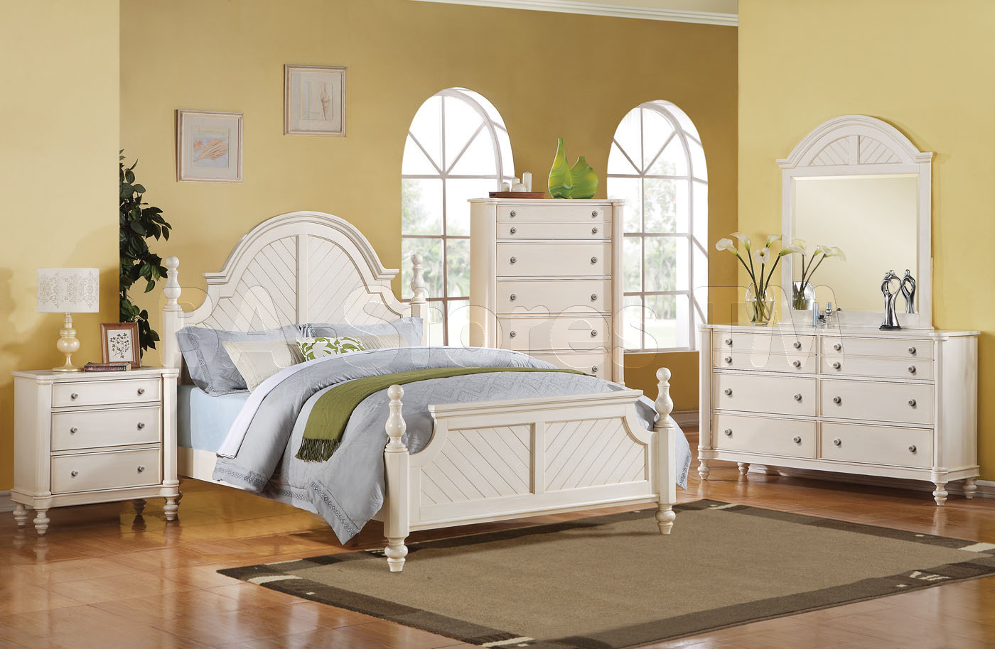 antique white bedroom furniture for kids photo - 1
