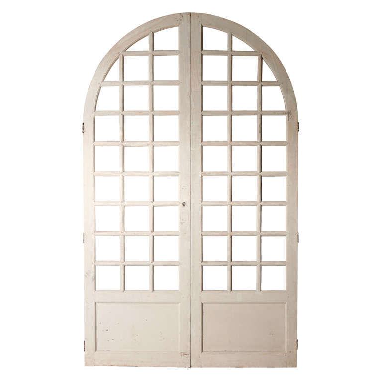 arched french double doors photo - 10