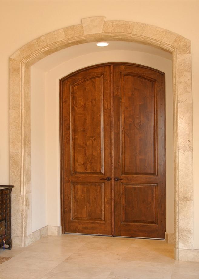 arched french double doors photo - 5