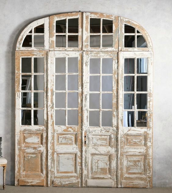 arched french double doors photo - 9
