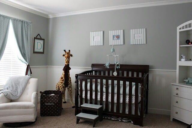 baby boy room with white furniture photo - 2