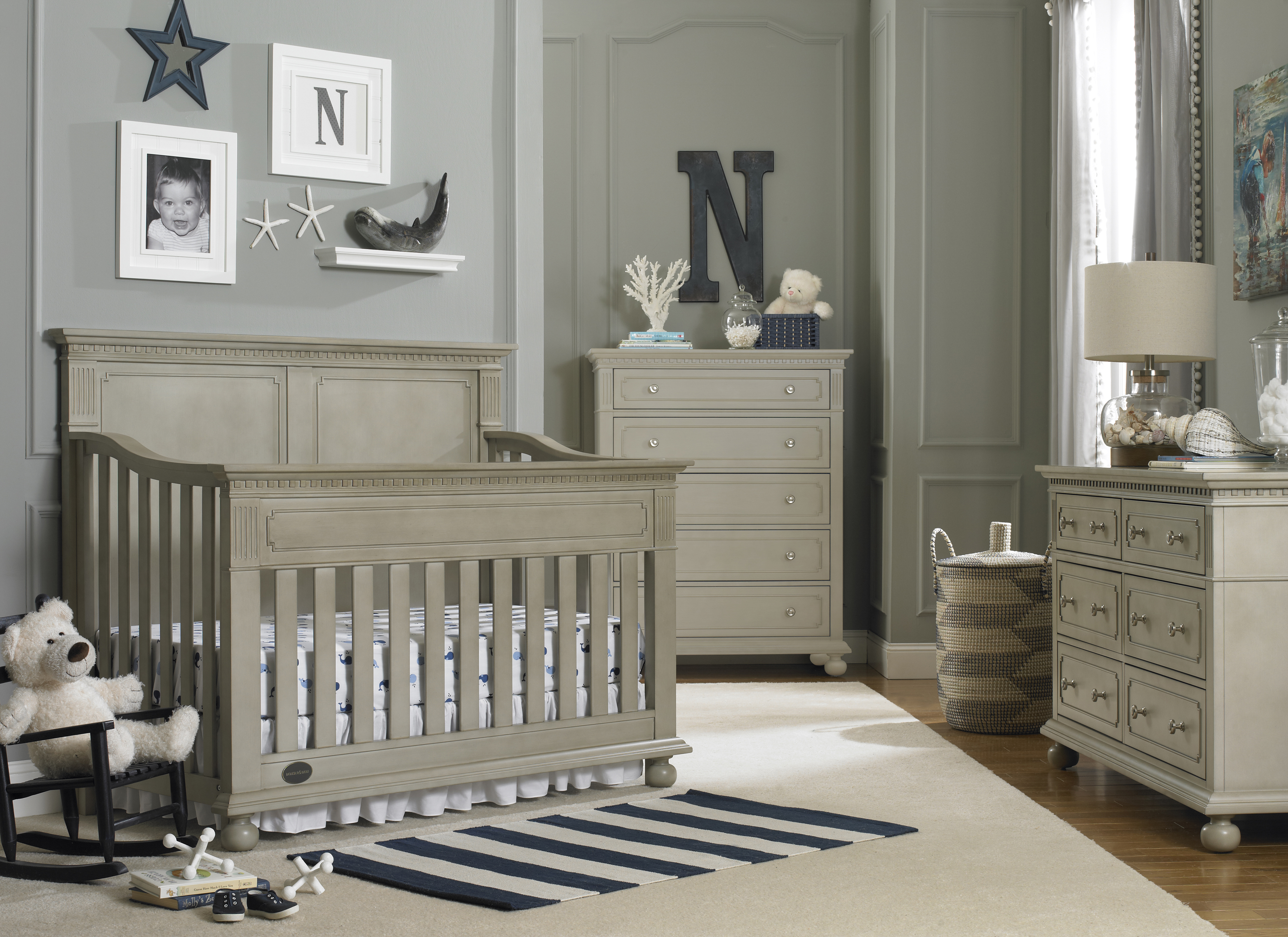 baby boy room with white furniture photo - 3