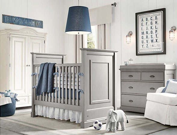 baby boy room with white furniture photo - 6