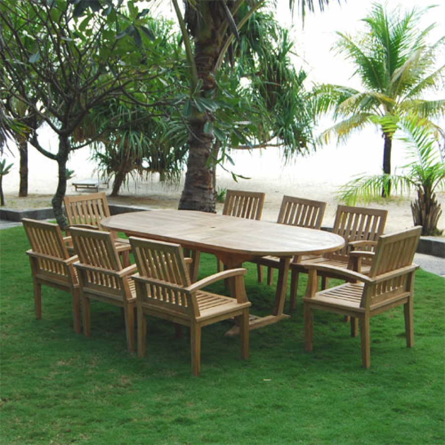 balinese teak dining chairs photo - 6