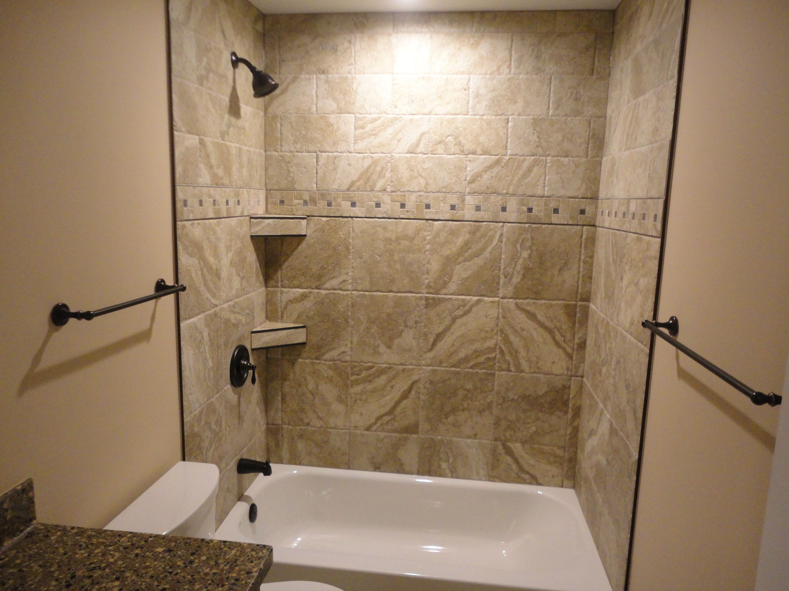 bathroom designs no tiles photo - 10