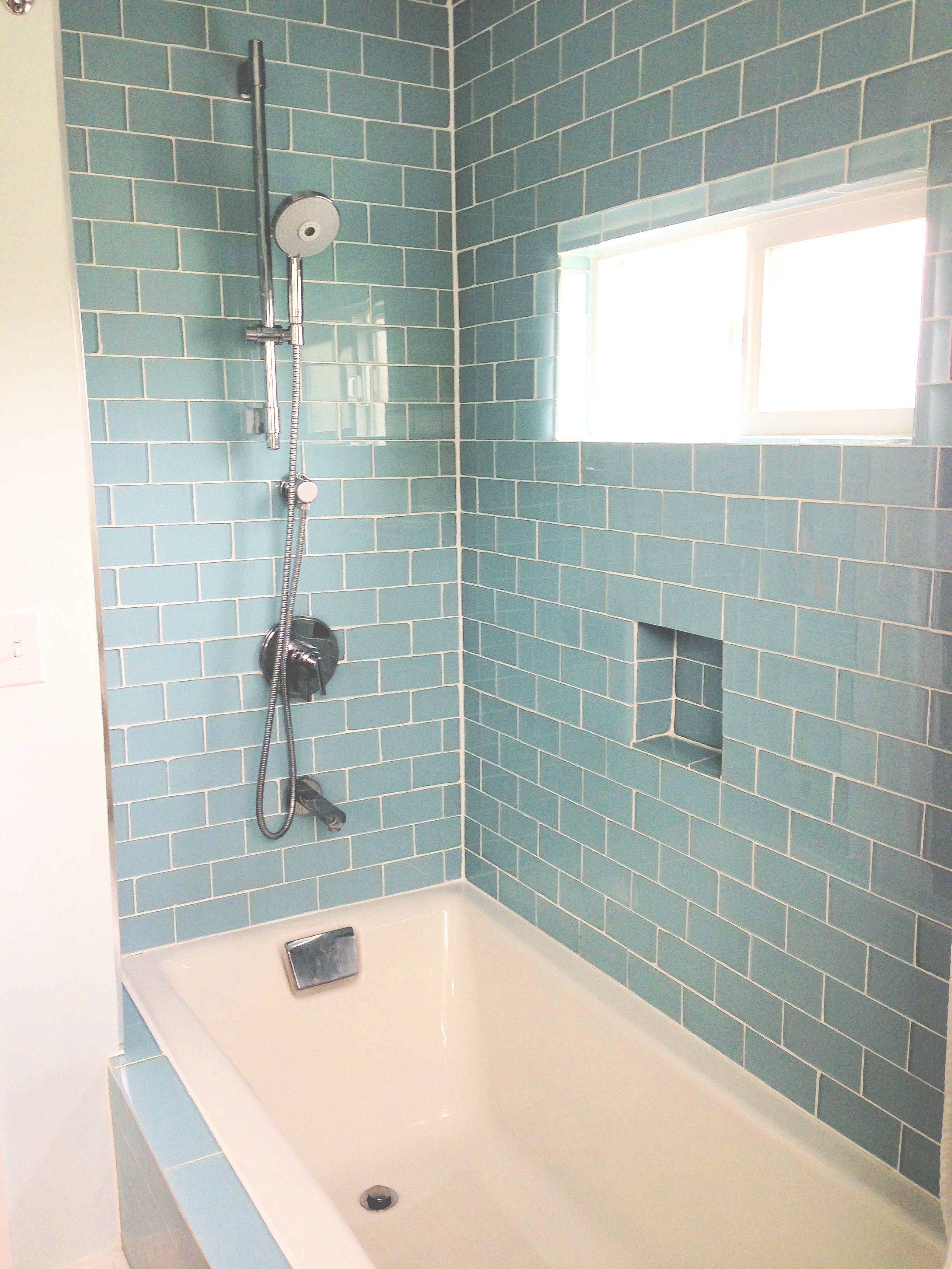 bathroom tile designs glass mosaic photo - 5
