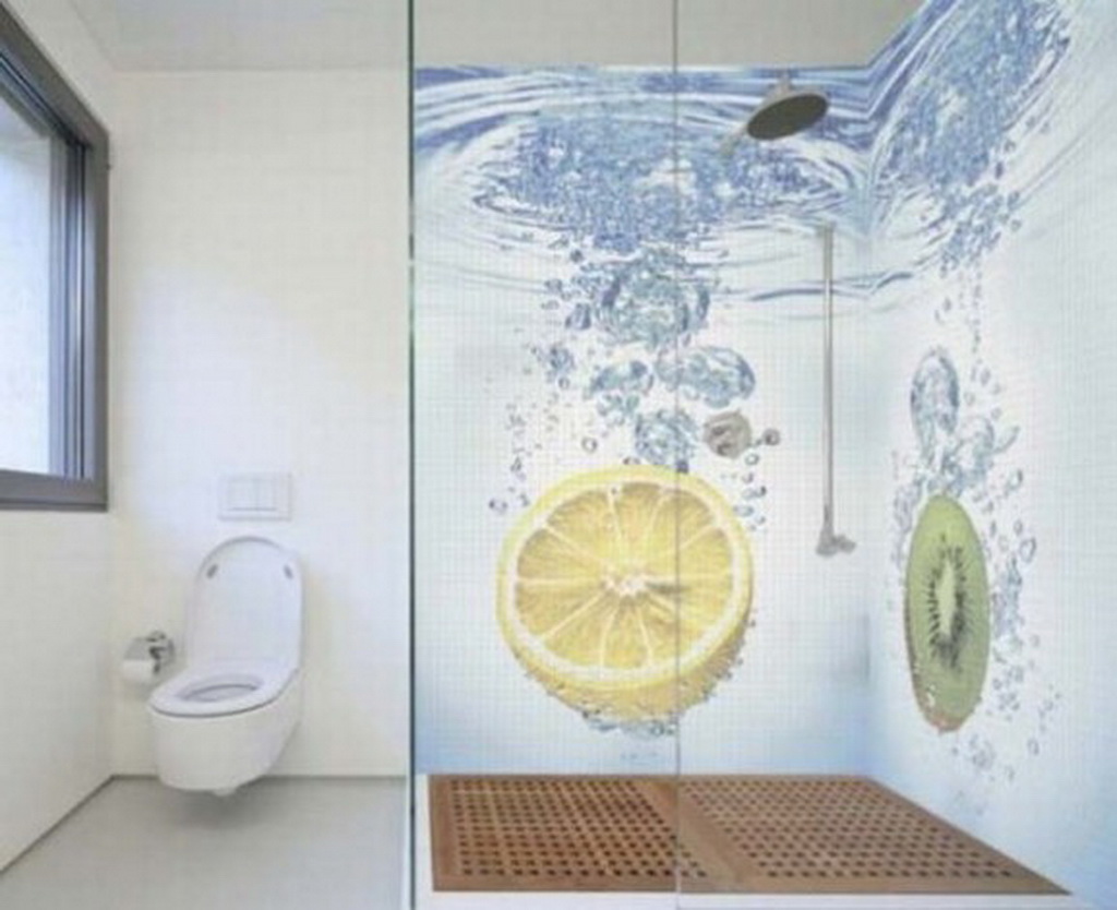 bathroom tile designs glass mosaic photo - 7