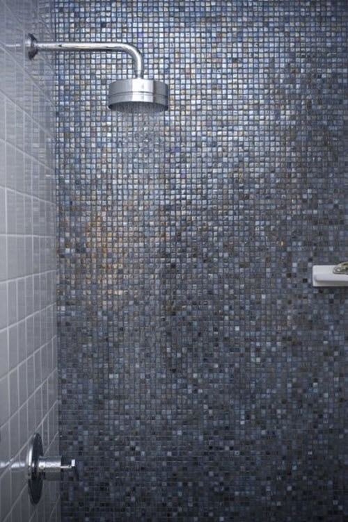 bathroom tile designs glass mosaic photo - 9